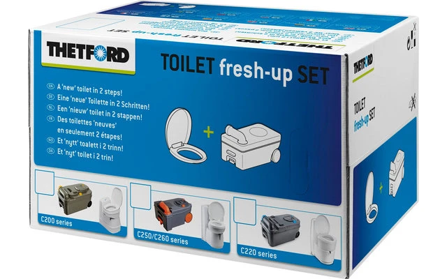 Thetford Fresh-Up Set C200 Serie Toiletten-Aufbereitungsset 1 Thetford Fresh-Up Set C200 Serie Toiletten-Aufbereitungsset