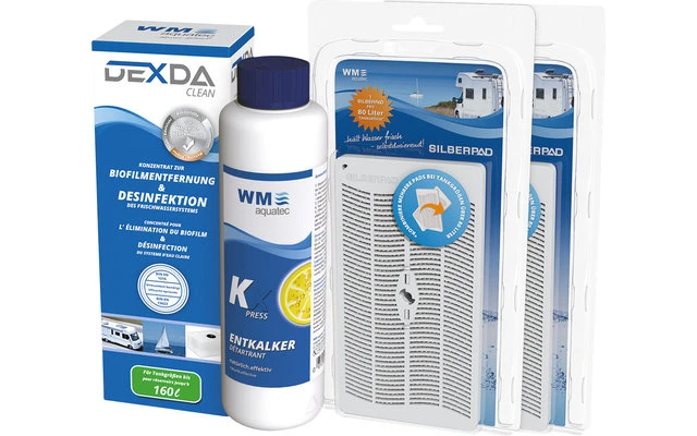 WM Aquatec Hygiene-Set Wasserhygiene Komplettset 100 Liter 1 WM Aquatec Hygiene-Set Wasserhygiene Komplettset 100 Liter