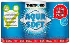 Thetford Aqua Soft Comfort+ Toilettenpapier Vorteilspackung (6 Statt 4 Rollen)