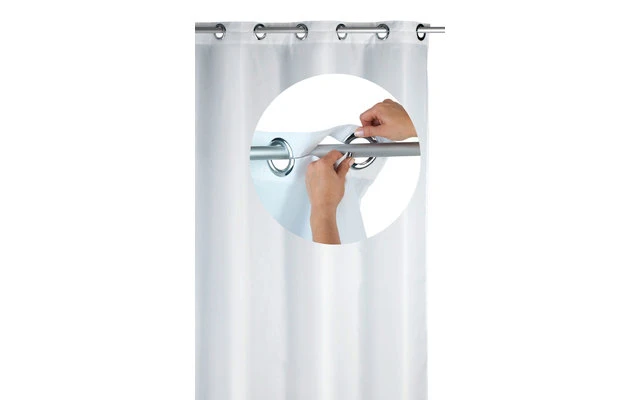 Wenko Comfort Flex Duschvorhang 180 X 200 Cm Weiß 1 Wenko Comfort Flex Duschvorhang 180 X 200 Cm Weiß