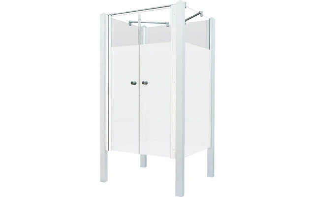 Breuer Exo Set Gartendusche / Outdoordusche Geschlossen Mit Pendeltür Silber Matt 1 Breuer Exo Set Gartendusche / Outdoordusche Geschlossen Mit Pendeltür Silber Matt