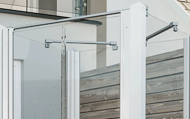 Breuer Exo Set Gartendusche / Outdoordusche Geschlossen Mit Pendeltür Silber Matt 4 Breuer Exo Set Gartendusche / Outdoordusche Geschlossen Mit Pendeltür Silber Matt – Bild 4