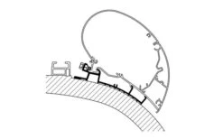 Thule Chartago Chic Adapter Für Serie 6, 3,5 M -Perfect Zelte 38744 3885