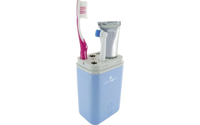 Schwaiger UV-Zahnbürstensterilisator Blau 1 Schwaiger UV-Zahnbürstensterilisator Blau