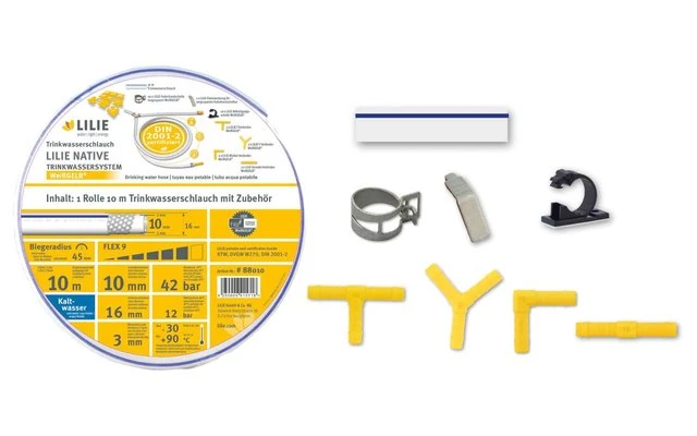Lilie Trinkwasserschlauch Set 10 X 16 Mm 1 Lilie Trinkwasserschlauch Set 10 X 16 Mm