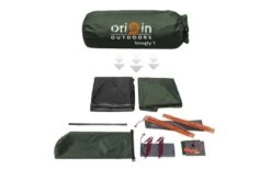Origin Outdoors Snugly Kuppelzelt 1 Person -Perfect Zelte 528651 3493432