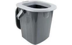 Bo-Camp Tragbare Quadratische Toilette 30 X 41 X 45 Cm Grau -Perfect Zelte 541885 3651761