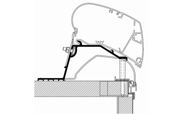 Thule Markisen-Adapter Dach Caravan 2014 1 Thule Markisen-Adapter Dach Caravan 2014