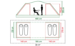 Coleman Spruce Falls 4 Tunnelzelt -Perfect Zelte 629239 4441127