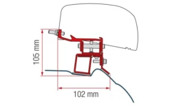 Fiamma Markisenadapter-Kit Mercedes V Class - Deep Black