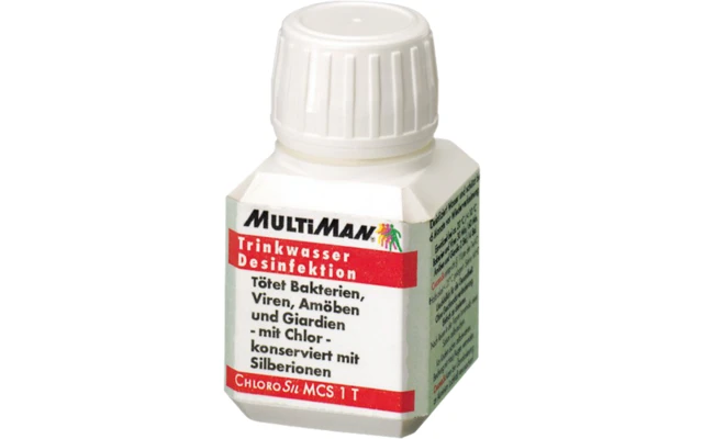 MultiMan Chlorosil Trinkwasser Desinfektion Tabletten 100 Stück 1 MultiMan Chlorosil Trinkwasser Desinfektion Tabletten 100 Stück