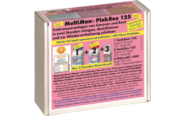 MultiMan MultiBox PinkBox 125 Trinkwasser Desinfizierung 1 MultiMan MultiBox PinkBox 125 Trinkwasser Desinfizierung