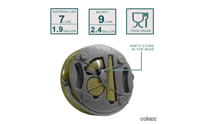 Colapz Faltbare Gießkanne Und Eimer Olive Green 3 Colapz Faltbare Gießkanne Und Eimer Olive Green – Bild 3