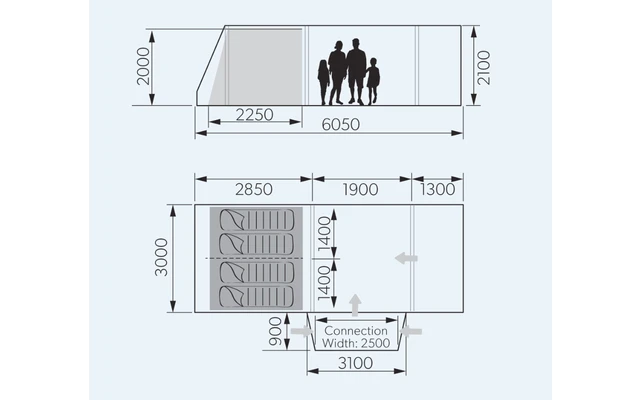Dometic Rarotonga DA FTT 401 AIR TC LH Aufblasbares Driveaway Vorzelt 3 M Modell Links 4 Dometic Rarotonga DA FTT 401 AIR TC LH Aufblasbares Driveaway Vorzelt 3 M Modell Links – Bild 4