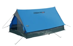 High Peak Minipack Einfachdach Hauszelt Für 2 Personen Blau/grau -Perfect Zelte 711821 4828547