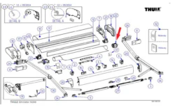 Thule Tuchrollenendkappen-Satz