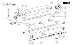 Thule Befestigungssatz Spannstange