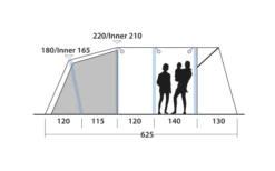 Outwell Avondale 5PA Tunnelzelt -Perfect Zelte 737549 4971986