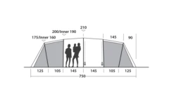 Easy Camp Huntsville Twin 800 Tunnelzelt Für 8 Personen -Perfect Zelte 782501 5172614