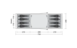 Easy Camp Huntsville Twin 800 Tunnelzelt Für 8 Personen -Perfect Zelte 782504 5172620
