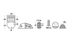 High Peak Zelt Goshawk 4 Tunnelzelt 11 High Peak Zelt Goshawk 4 Tunnelzelt -Perfect Zelte 803042 5244845