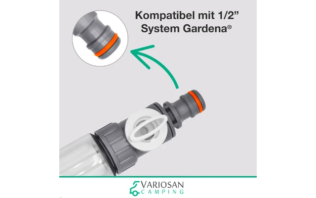 VARIOSAN CAMPING Befüllfilter COUNT Mit Wasseruhr 19028 Für Wohnmobil, Caravan, Wohnwagen Und Boot 3 VARIOSAN CAMPING Befüllfilter COUNT Mit Wasseruhr 19028 Für Wohnmobil, Caravan, Wohnwagen Und Boot – Bild 3